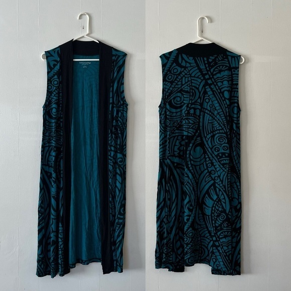 Soft Surroundings Serengeti Duster Vest Cardigan - Picture 1 of 2
